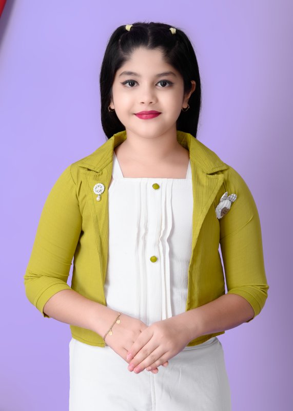 KHUKU ENTERPRISE SPECIAL TOP AND PALAZZO WITH JACKET - LEMON - Additional Image 5